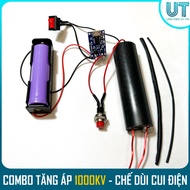 COMBO module tăng áp 1000KV - Bộ linh kiện CHẾ DÙI CUI ĐIỆN Máy đánh lửa CÓ HỘP (Hỗ Trợ Hàn Sẵn)