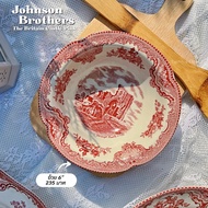 พร้อมส่ง!! จาน Johnson Brothers The Old Brin Castles Pink 💫 สวยเลอค่าในราคาที่จับต้องได้