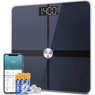 1byone Body Fat Scales Bluetooth, Digital Body Weight Bathroom Scales Weighing Scale ITO High Precis