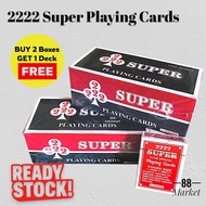 2222 Super Club Special Plastic Coated Playing Cards(12 Decks)/Poker Card/扑克牌/卡牌（READY STOCK）