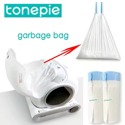 2/4 rolki Tonepie Smart Cat Litter Box Specjalna toaleta dla kota Worek na śmieci Degradowalne worki