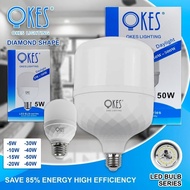 OKES T Series 60W Watts LED Light Bulb WHITE LIGHT E27 Energysaving Bulb Ultralight High Brightness