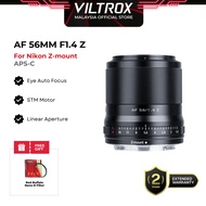 VILTROX 56mm F1.4 Z For Nikon Z APS-C Cameras Auto Focus Prime Wide-Angle Lens