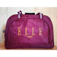 Travel Bag Elle Bag with Pocket Pattern Elle Plain Oval/ Travel Bag