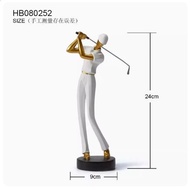 CT216C158 FAMITOSS โมเดลนักกีฬากอล์ฟ ตกแต่งห้องนั่งเล่น ถ้วยรางวัล เครื่องประดับ ของขวัญ Golf