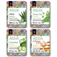 AILLIA MASK SHEET Aloe / Green Tea / Cucumber / Collagen White Essence Mask Sheet Korea Mask Pack