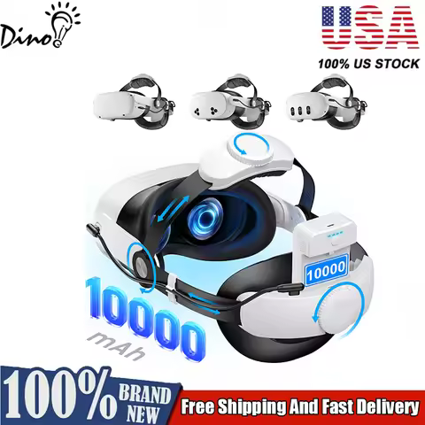 BEBONCOOL MQ2008 Head Strap for Meta Quest 3S/Quest 3/Quest 2 with 10000mAh Batteries for VR Accesso