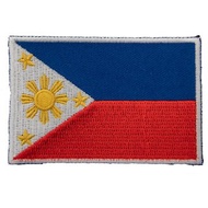 PHILIPPINES 菲律賓 國旗 刺繡燙布貼(含背膠) 國旗臂章 熨燙貼