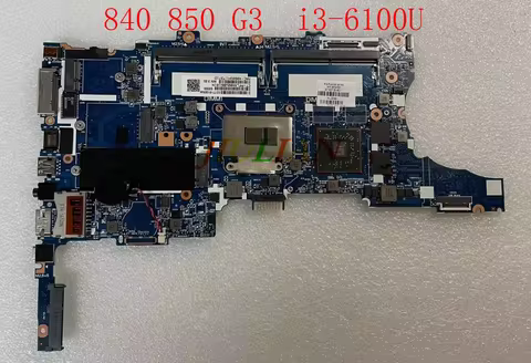 Placa, Mainboard For HP EliteBook 840 850 G3 Motherboard 918316-601 DSC i3-6100U G3 In Good Conditio