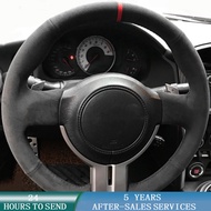 Customized Car Steering Wheel Cover Anti-Slip Suede Original Steering Wheel Braid For Toyota 86(GT86) Subaru BRZ Scion F
