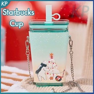 แก้วกาแฟ Starbuck แก้วแบบมีหลอดแก้วกาแฟมิ้นท์590มล. ถ้วยชา Gelas Kantor กล่องของขวัญที่สร้างสรรค์