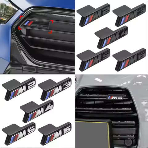 ABS Logo Front Grille Badge Car Sticker Modification Accessories For BMW E83 G80 G07 E60 G11 F39 M3