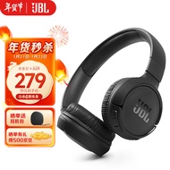 JBL T510BT 蓝牙耳机头戴式 通话降噪无线耳麦 苹果安卓手机通用 黑色