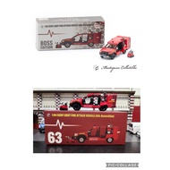 Singapore Fire Fighting Vehicle 1/64 Scale SCDF Red Rhino Vehicle Boss Edition MP63 (6th Generation 