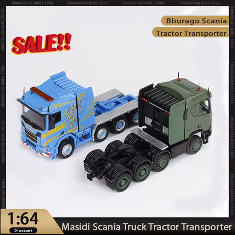 New In Stock Masidi 1:64 Scania R650 Truck Tractor Transporter Car Alloy Miniature Diecast Model Sca