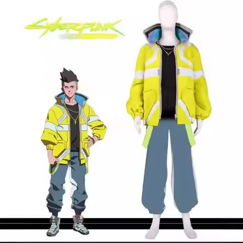 Men's Cyberpunk Anime Costume David Cosplay Outfit Cyberpunk Edgerunners Halloween Costume