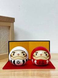 卯三郎之孫 | 幸福木達磨套裝 (白紅套裝)