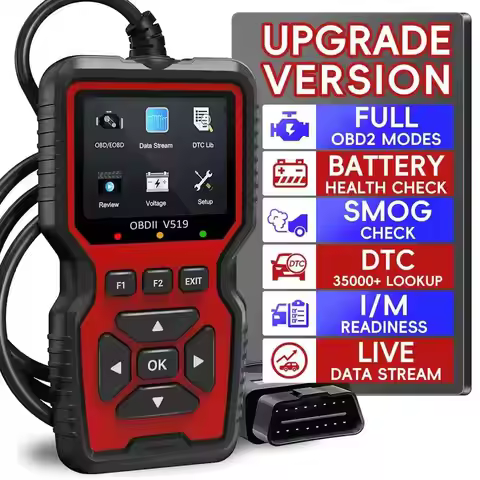 Car OBD2 Scanner Diagnostic Tool V519 Multi-language OBDII Car Voltage Tester Engine Fault Code Scan