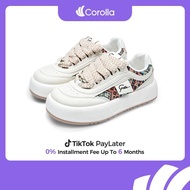 Corolla Kasut  sukan dan kasual wanita gaya bohemian  selesa  bergaya  serba boleh tapak kaki kasut 