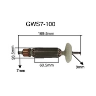 POWERTOOLS ARMATURE ROTOR REPLACEMENT FOR GWS7-100