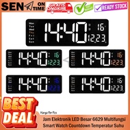 Modern Minimalist Digital LED Clock Smart Watch Large Nightstand Drawer 6629 Multifunction Temperatu