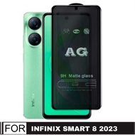 AG Matte Tempered Glass 9H / Anti-GlareScreen Protector Infinix Smart 8 2023