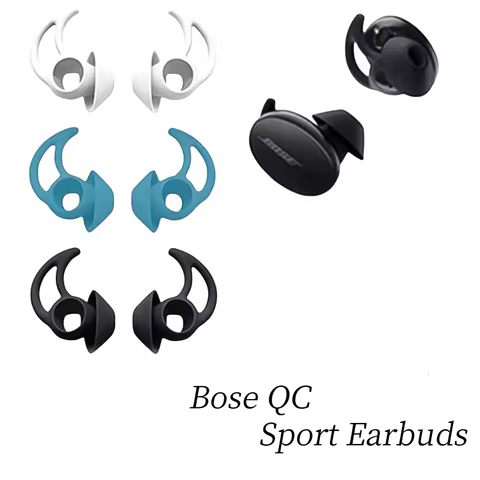 3 Pairs Soft Silicone In-Ear Eartips Case Cover For Bose Sport Earbuds For Bose QC Earphone Ear Pads