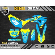 Decal KLX GORDON KLX BF KLX OLD KLX S DECAL KX CUSTOME DECAL 26