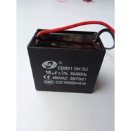 คาปาซิสเตอร์ SQ 16uF/450V. CAPACITOR 16 uF 450V.