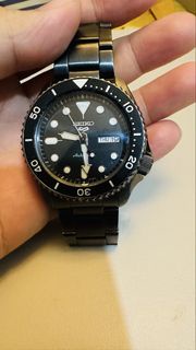 SEIKO 潛水錶 全黑