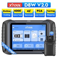 XTOOL D8W OBD2 Scanner Wireless Full System Diagnostic Tool ECU Coding Topology Map 42+ Resets PMI