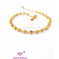 Imported 18k gold-plated Carved Pepper Seed Anklet