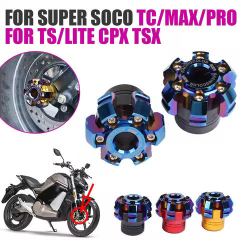 Front Wheel Axle Fork Crash Slider For Super SOCO TC MAX PRO TS LITE CPX TSX Motorcycle Accessories 