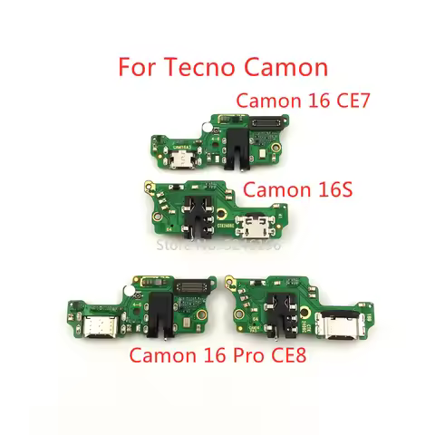 1pcs USB Charging Port Base Charger Flex Cable For Tecno Camon 16 CE7 Tecno Camon 16S Tecno Camon 16
