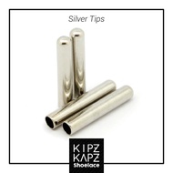 [fashion accessories] Kipzkapz Shoelace Silver Metal Tips / Aglets / Tipping Laces [Shoes]