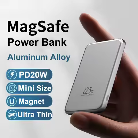 10000mAh Magsafe Power Bank PD20W Thin Magnetic Wireless Fast Charger Powerbank for iPhone 16 15 Xia