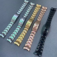For 44mm Rolex Oyster Deepsea Solid Curved End 316L Steel Watch Band Bracelet Glide Flip Lock Clasp 
