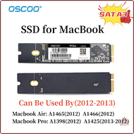 [Op103] SSD SATA3สำหรับ MacBook Air A166 A1465 2012 MacBook Pro A1398แท้ A1425 TLC Solido Disco Duro