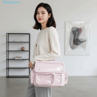 ANTIONE Kawaii Uniform Bag Ita, PVC Solid Color Convertible Ita Backpack, Convertible Ita Bag Japane