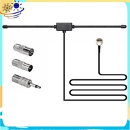 FM Radio  FM F-Head Sheep Horn  for Car FM TV Radio Station 75 Ohms F Female to TV3.5 Mono