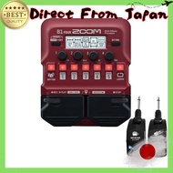 ZOOM B1 FOUR + LGW-01 Wireless System Set Multi-Effects Processor for Bass by Zoom