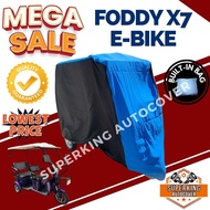 FOODY X7 E-BIKE WITH BACK PASSENGER SEAT COVER HIGH QUALITY WATER REPELLANT AND DUST PROOF BUILT IN BAG