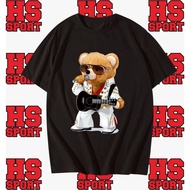 ELVIS BEAR GUITAR BEAR T-SHIRT - ELVIS PRESLEY BEARS TSHIRT
