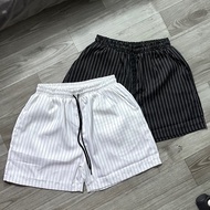 Kate striped above-the-knee shorts