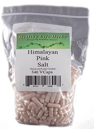 [USA]_Healthy Life Herbs Pink Himalayan Salt Capsules 540 Caps (850 mg) Blood / Heart Support Energy