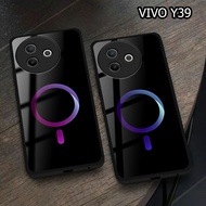 HP Latest 2025 Vivo Y39 Glitter Glass Softcase [E1315] Vivo Y39 Cellphone Protective Cellphone Case