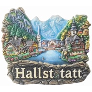 3D Hallstatt Austria Fridge Magnet Souvenir Gift Resin Refrigerator Magnetic Sticker Collection Home