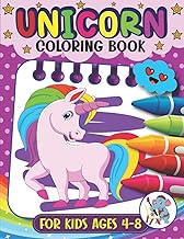 Unicorns Coloring Book: Cute Unicorns Coloring Book for Kids Ages 4-8, More than 50 Unique Unicorns 