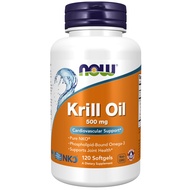 NOW Supplements, Neptune Krill Oil 500 mg, Phospholipid-Bound Omega-3, Cardiovascular Support*, 120 