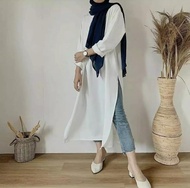 Long Tunik 2022 // Tunik terbaru 2022 // Tunik wolfis premium // Tunik Flowly // Alivia long tunik /